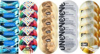 Набор из 25 шт One Oasis Premium + ONE Ribs + ONE Vanish + ONE Extra Strong + ONEBanana SOS8451 фото