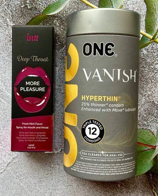 Комплект ONE Vanish (12 шт) + Спрей Intt Deep Throat Oral Spray (12 мл) SOS2403 фото