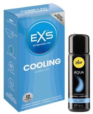 Комплект EXS Cooling 12 шт + Pjur Aqua 30 мл SOS13622 фото
