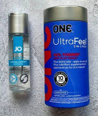 Набір ONE UltraFeel 2-in-1 10 шт + Лубрикант System JO H2O ORIGINAL (60 мл) SOS2703 фото