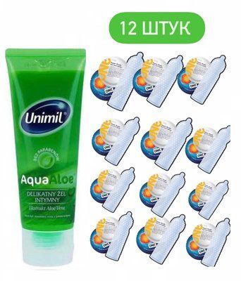 Набор из 12 шт ONE Super Studs + Подарок Лубрикант Unimil Aloe 80 мл SOS1307 фото