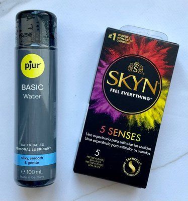 Набір SKYN 5 Senses + Лубрикант pjur Basic waterbased 100 мл SOS2053 фото