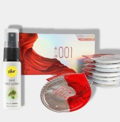 OLO Red Silver 10 шт + Пролонгатор pjur MED Prolong Spray 20 мл SOS5976 фото