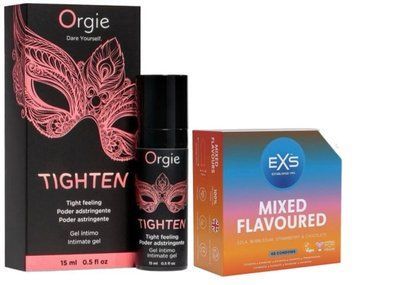 Гель для звуження Orgie&ndash; Tighten (15 мл)+ EXS Mixed Flavoured 48 шт SOS6705 фото