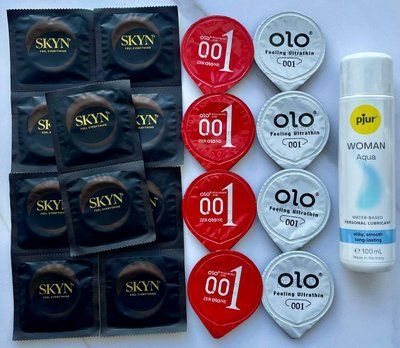 Набір 18 штук Skyn, Olo + лубрикант pjur Woman Aqua (100 мл) SOS4003 фото