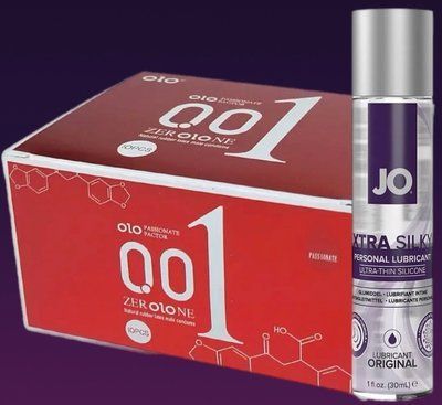 Набір OLO збуджуючі 001 (червоні) 10 штук + Лубрикант System JO Xtra Silky Silicone (30 мл) SOS4697 фото