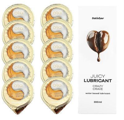OLO &ldquo;Лід і Полум&rsquo;я&rdquo; 10 шт. + Лубрикант Satisfyer Crazy Crave 300 мл SOS12522 фото