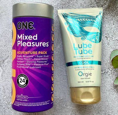 Набір ONE Mixed Pleasures (24 шт) + Лубрикант LUBE TUBE COOL, 150 мл ORGIE SOS2353 фото