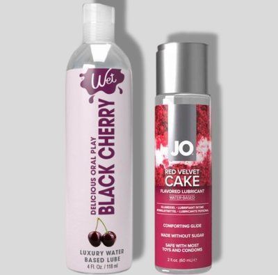 WEt Oral Play Black Cherry (118 мл) + JO Red Velvet Cake (60 мл) LB909 фото