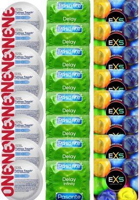 Набір 24 шт ONE Tattoo Touch + Delay Infinity + EXS BUBBLEGUM SOS7407 фото