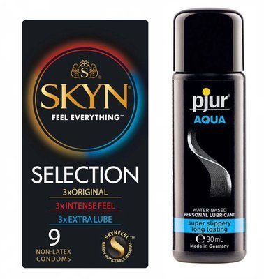 Набір: Skyn Selection 9 шт. + Лубрикант pjur Aqua 30 мл SOS11821 фото