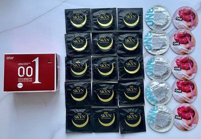 Комплект 15 шт Skyn Original - 10 шт One Super Sensitive, Flavor Waves - OLO збуджуючі 001 (10 штук) SOS2554 фото
