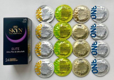 Набір 40 штук Skyn Elite + ONE Super Studs, Glowing Pleasures, Vanish, Classic SOS2204 фото