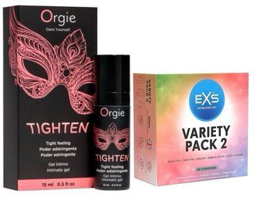 Гель для звуження Orgie&ndash; Tighten (15 мл)+ EXS Variety pack 2, набір 48 штук SOS6706 фото