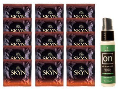 Комплект Skyn Warming 15 шт + Sensuva ON Arousal Gel for Her SOS14525 фото