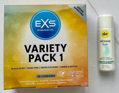Набір EXS Mixed Variety Pack 1, 48 шт - Лубрикант pjur Woman Nude 30 мл SOS3204 фото