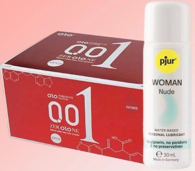 OLO збуджуючі 001 (червоні) 10 штук+ Лубрикант pjur Woman Nude 30 мл SOS4599 фото