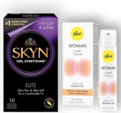 SKYN Elite 10 шт + pjur Woman Lust Intense 15 мл SOS6907 фото