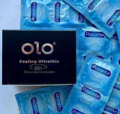 Набір OLO Feeling Ultrathin - ультратонкі -001 ( 10 штук) + Pasante Cooling 20 шт SOS1158 фото
