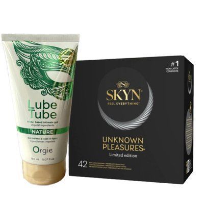 SKYN Unknown Pleasures+ &ndash; 42 шт та Лубрикант ORGIE LUBE TUBE NATURE, 150 мл SOS808 фото