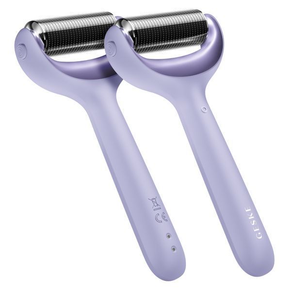 Електронний ролер для обличчя та тіла з мікроголками GESKE MicroNeedle Face&Body Roller 8в1 purple HB0200 фото