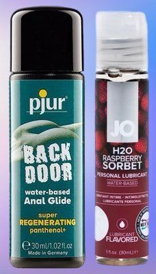 Набір лубрикантів pjur backdoor Regenerating 30 мл + System JO H2O &mdash; Raspberry Sorbet (30 мл) LB512 фото