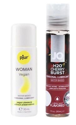 Набір лубрикантів pjur Woman Vegan 30 мл + System JO Cherry Burst (30 мл) LB80 фото