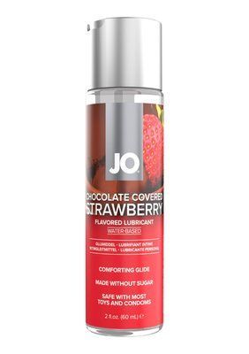 Смазка на водной основе JO Chocolate Covered Strawberry (60 мл), без сахара SO7024 фото