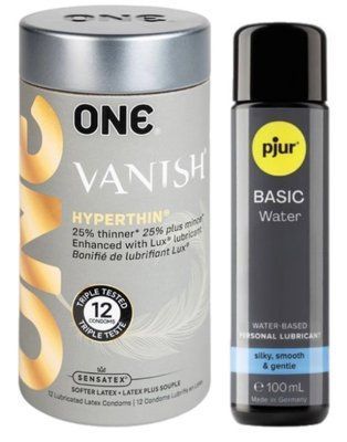 Набор 12 шт ONE Vanish + Pjur Basic Waterbased 100 мл SOS13074 фото