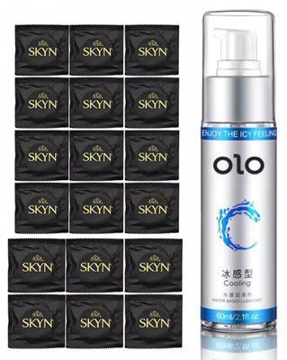 Комплект: SKYN ORIGINAL 18 шт. + Лубрикант OLO 60 мл SOS11267 фото