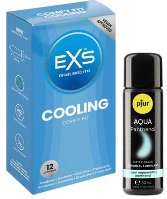 Комплект EXS Cooling 12 шт + Pjur Aqua Panthenol 30 мл SOS13624 фото