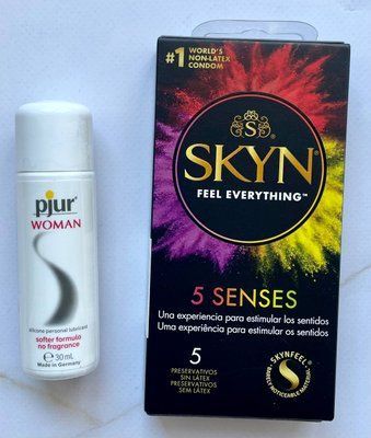 Комплект SKYN 5 Senses + Змазка на силіконовій основі pjur Woman 30 мл SOS1955 фото