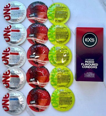 Набір 15 штук ONE Tattoo Touch, Flavor Waves, Glowing Pleasures + EXS Mixed Flavoured (12 шт.) SOS3955 фото