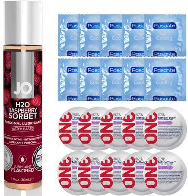 набір 20 шт Pasante + ONE + System JO Raspberry Sorbet (30 мл) SOS4650 фото
