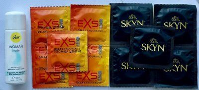 Набор EXS Delay 5шт + SKYN Original 5шт + Лубрикант pjur Woman Nude 30 мл SOS3555 фото