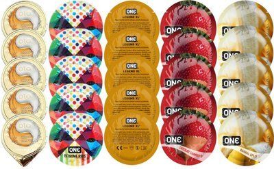 Набор из OLO Ice Durable + ONERibs + ONE Legend XL + ONEChocolateStrawberry + ONEBanana SOS8703 фото