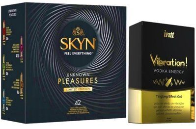 Набор из SKYN Pleasures (42 шт) + Жидкий вибратор Intt Vibration Vodka (15 мл) SOS10013 фото