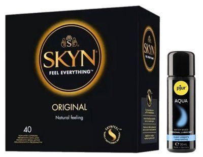 SKYN Original 40 шт + pjur Aqua 30 мл SOS13374 фото