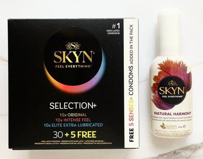 Набор Skyn Selection 30 шт + 5 of 5 Senses + Лубрикант Skyn Natural Harmony 80 мл SOS2105 фото