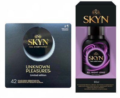 Комплект: SKYN Pleasures 42 шт. + Лубрикант Skyn All Night Long 80 мл SOS11772 фото