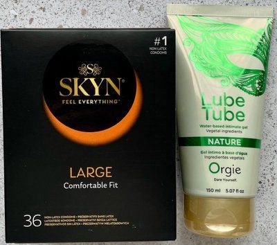 Набір SKYN Large, 36 шт + LUBE TUBE NATURE, 150 мл ORGIE SOS1108 фото