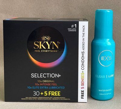 Набір Skyn Selection 35 шт + EXS Clear Lube Water Based 100 мл SOS1057 фото