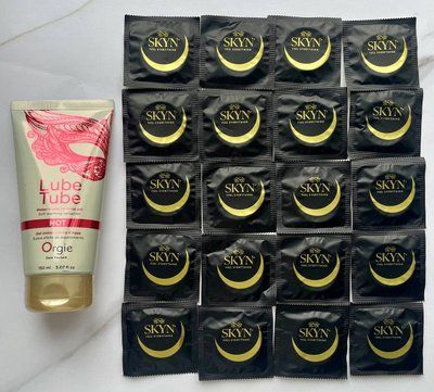 Набір 20 шт Skyn Original + Лубрикант LUBE TUBE HOT, 150 мл ORGIE SOS2455 фото