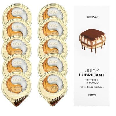 OLO &ldquo;Лід і Полум&rsquo;я&rdquo; 10 шт. + Лубрикант Satisfyer Tasteful Tiramisu 300 мл SOS12524 фото