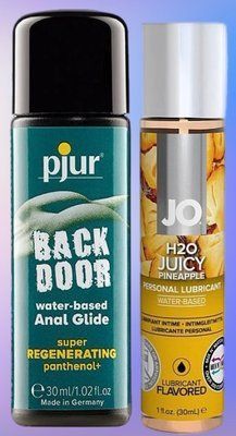 Набір лубрикантів pjur backdoor Regenerating 30 мл + System JO H2O Juicy Pineapple (30 мл) LB513 фото