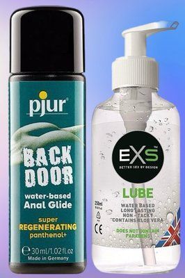 Набір лубрикантів pjur backdoor Regenerating 30 мл + EXS Aloe 250 мл ( прозорий ) LB463 фото