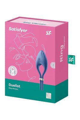 Эрекционное виброкольцо-лассо Satisfyer Duelist Blue, 10 режимов, мощный мотор SO6275 фото