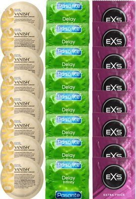 Набор 24 шт ONE Vanish Hyperthin + Delay Infinity + EXS Extra Thick SOS7359 фото