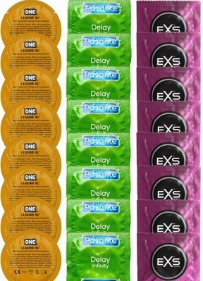 Набор 24 шт 𝐎𝐍𝐄 𝐋𝐞𝐠𝐞𝐧𝐝 𝐗𝐋 + Delay Infinity + EXS Extra Thick SOS7458 фото