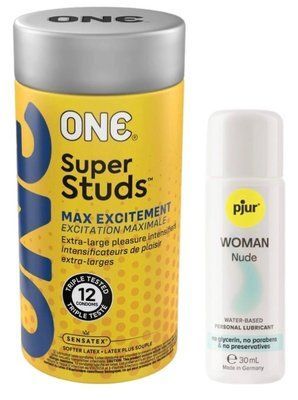 Комплект 12 шт ONE Super Studs + Pjur Woman Nude 30 мл SOS13125 фото